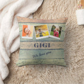 Gigi孫3パーソナライズされたフォトコラージュ クッション (ブランケット)