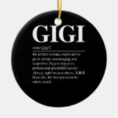 Gigi定義おばあちゃん母の日ギフト女性 セラミックオーナメント (正面)