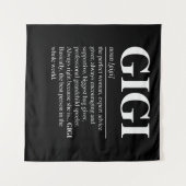 Gigi定義おばあちゃん母の日ギフト女性 タペストリー (正面(横))