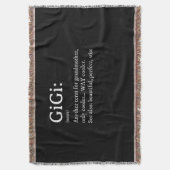 Gigi定義T女性Gigiギフトグランマ誕生日 スローブランケット (正面縦)