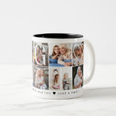 Gigi最高の Ever, 10おばあちゃんのフォトグリッドギフト ツートーンマグカップ (正面右)