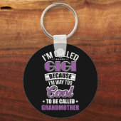 Gigi私も道があるのでカッコいい キーホルダー (正面)