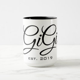 GiGi米国東部標準時刻2019のマグ マグカップ