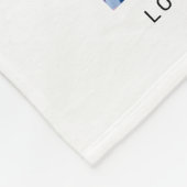 GIGI モダン 19フォトコラージュの子供の名前 フリースブランケット (角)