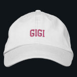 Gigi 刺繍入りキャップ<br><div class="desc">Cute baseball cap for grandma.</div>