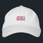 Gigi 刺繍入りキャップ<br><div class="desc">Cute baseball cap for grandma.</div>