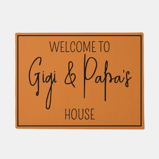 Gigi and Papa's Houseへようこそ ドアマット (正面)