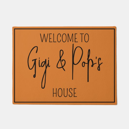 Gigi and Pop's Houseへようこそ、ようこそ ドアマット (正面)