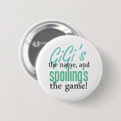 GiGi' s名前、およびSpoiling' sゲーム 缶バッジ (正面&裏面)