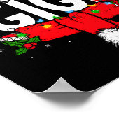 Gigi Christmas Pajama Santa Claus Family Matching  ポスター (角)