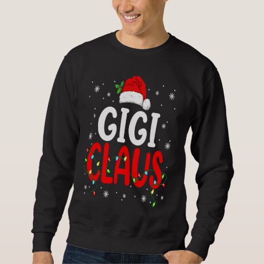 Gigi Claus Christmas Santa Lover Matching Family G スウェットシャツ (正面)