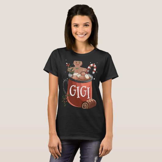 Gigi Cocoa Mug Gingerbread Cookie Xmas Christmas H Tシャツ (正面フル)