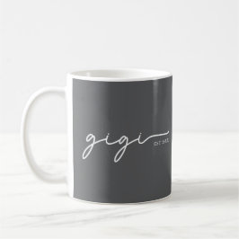 Gigi Est 20XX Mug – Personalized Grandma Gift      コーヒーマグカップ