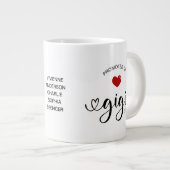Gigi Established New Grandmother Gift ジャンボコーヒーマグカップ (正面右)