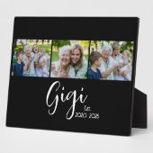 Gigi Established Script ブラック 3 写真 フォトプラーク (側面)