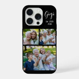 Gigi Established Script ブラック 3 写真 iPhone 15 Proケース