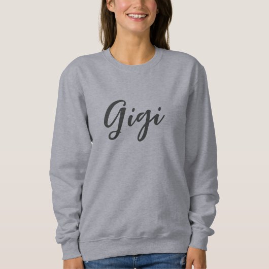 Gigi Minimalist スウェットシャツ (正面)