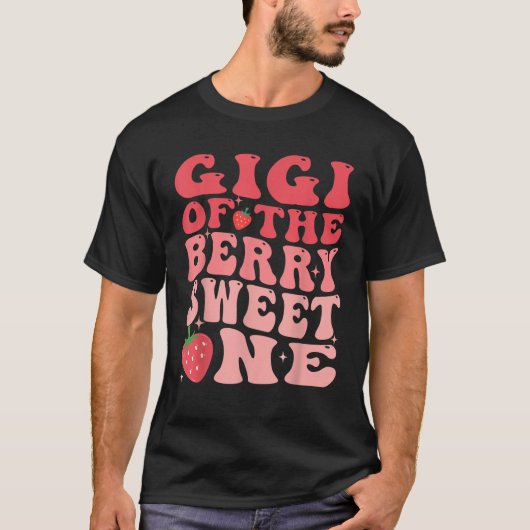 Gigi Of The Berry Sweet One 1st Birthday Strawberr Tシャツ (正面)