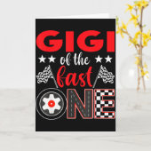 Gigi Of The Fast One Birthday 1st Race Car Family カード (黄色い花)
