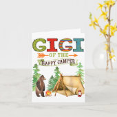 Gigi Of The Happy Camper First Birthday Camng カード (黄色い花)