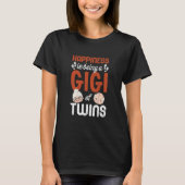 Gigi Of Twins Funny Grandma Pregnancy Tシャツ (正面)