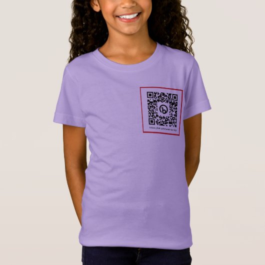 Gigi QRコードによるアートワーク Tシャツ (正面)