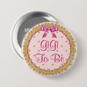 Gigi To Be Pink & Baby Showerボタン 缶バッジ (正面&裏面)