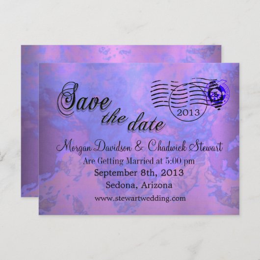 Gigifarah Gala日付はがきを保存 案内ポストカード (正面/裏面)