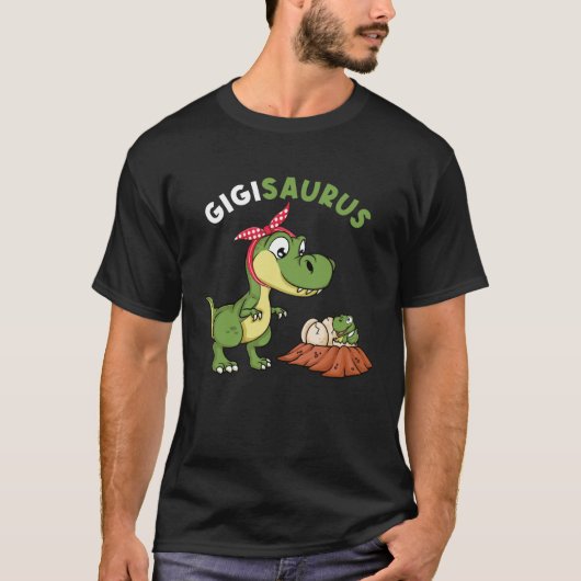 Gigisaurus Cute Gigi 4 Kids Dinosaur rex Mother s  Tシャツ (正面)