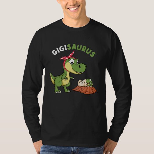Gigisaurus Cute Gigi 4 Kids Dinosaur rex Mother s  Tシャツ (正面)