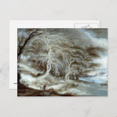 Gijsbrecht Leytens：冬の風景 ポストカード (正面/裏面)