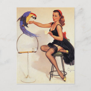 Gil Elvgren -ヴィンテージピン留め ポストカード