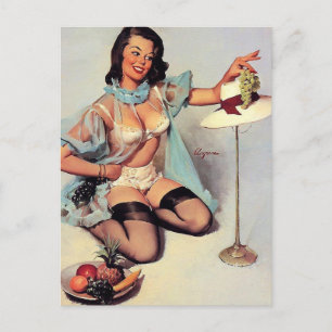 Gil Elvgren – 趣味の良いデザイン-ヴィンテージピン留め ポストカード