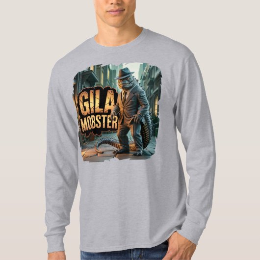 Gila Mobster写真 – Gila おもしろい Monster Tシャツ (正面)