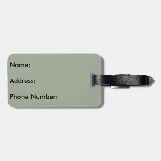 GilbertアリゾナLDSの寺院の荷物のラベル ラゲッジタグ (裏面横)