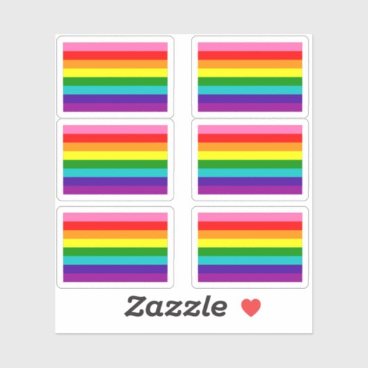 Gilbert Baker Pride Flag Sticker Pack シール (シート)