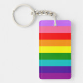 Gilbert Baker’s 9-Stripe Rainbow Flag  キーホルダー (正面)