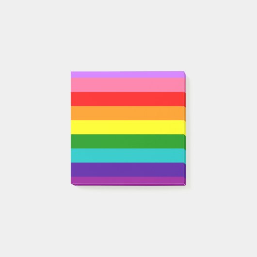 Gilbert Baker’s 9-Stripe Rainbow Flag ポストイット (正面)