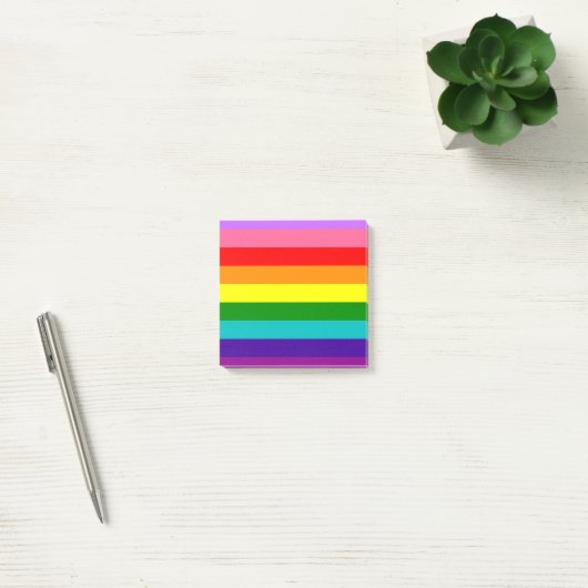 Gilbert Baker’s 9-Stripe Rainbow Flag ポストイット (オフィス)