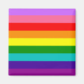 Gilbert Baker’s 9-Stripe Rainbow Flag  マグネット (正面)