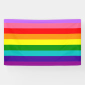 Gilbert Baker’s 9-Stripe Rainbow Flag  横断幕 (横)
