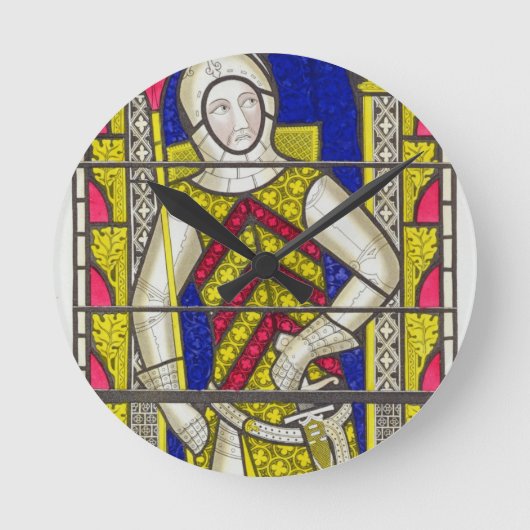 Gilbert deドクレアのグロスター(1243-95年)の第3伯爵 ラウンド壁時計 (正面)