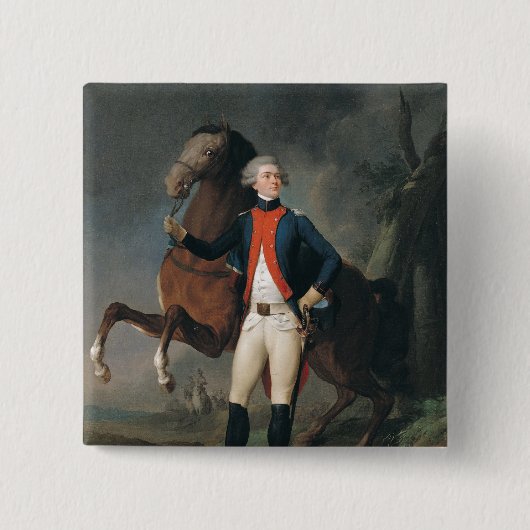 Gilbert Motier Marquis de la Fayette 1788年 缶バッジ (正面)