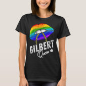 Gilbert Queen LGBTQ Gay Pride Flag Lips Rainbow Me Tシャツ (正面)