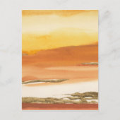 Gilded Amber I v2 Abstract Print ポストカード (正面)