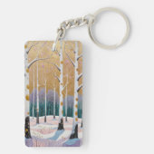 Gilded Aspen Grove: A Winter’s Dream キーホルダー (裏面)
