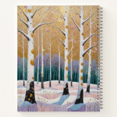 Gilded Aspen Grove: A Winter’s Dream ノートブック (裏面)