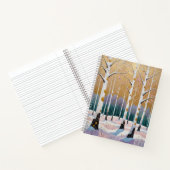 Gilded Aspen Grove: A Winter’s Dream ノートブック (内部)