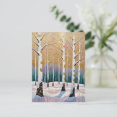 Gilded Aspen Grove: A Winter’s Dream ポストカード (スタンド正面)