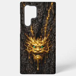 Gilded Bark Liquid Gold Dragon Samsung Galaxy S22 Ultraケース